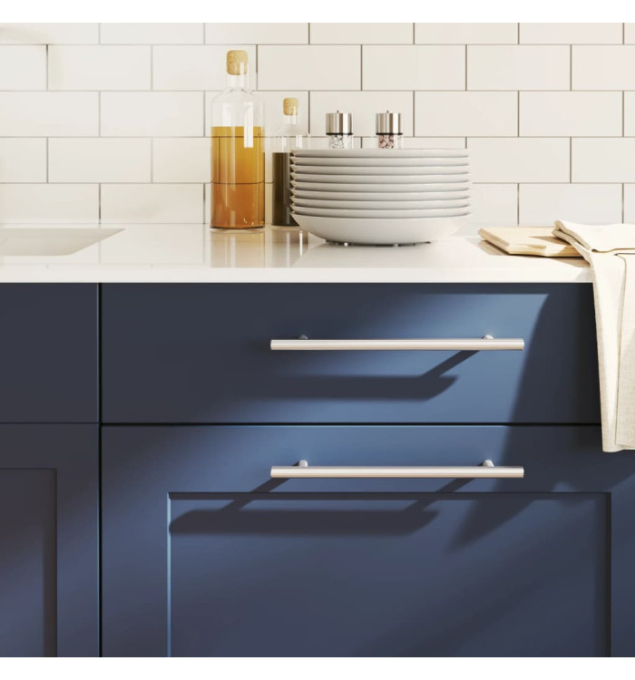 Poignées d'armoire 20 pcs argenté 192 mm acier inoxydable | Mobilier & Déco