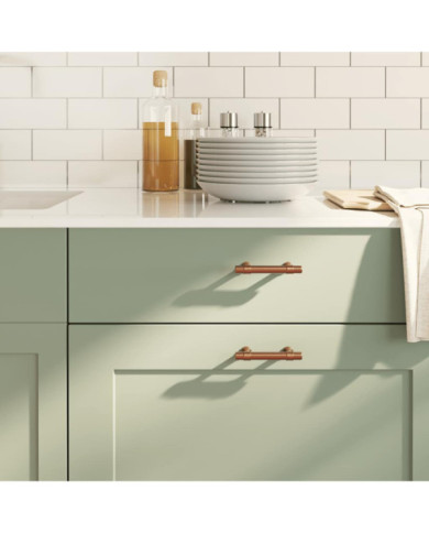 Poignées d'armoire 10 pcs bronze 64 mm acier inoxydable | Mobilier & Déco