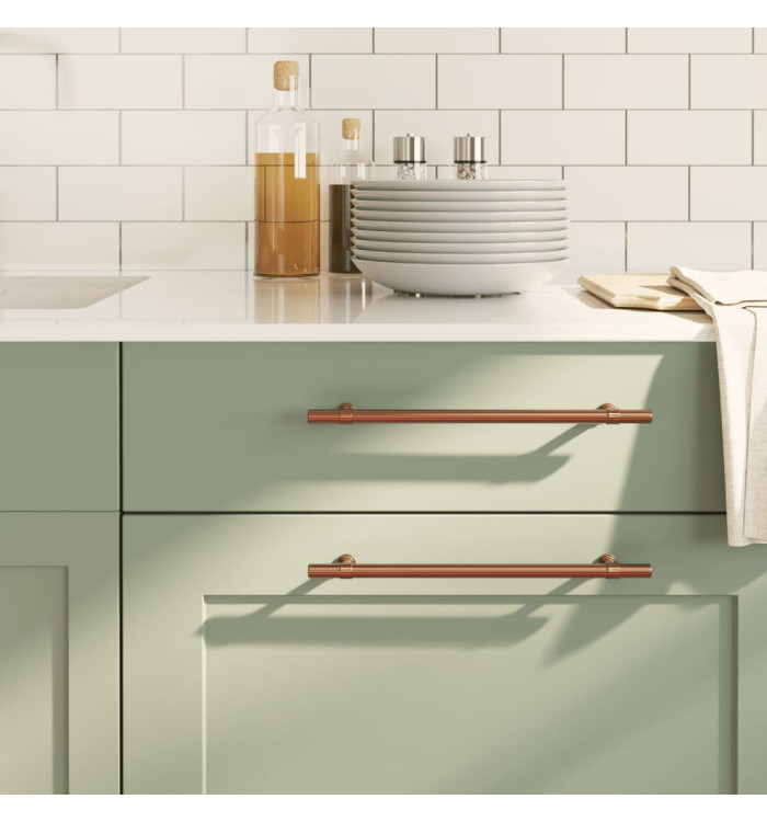 Poignées d'armoire 20 pcs bronze 224 mm acier inoxydable | Mobilier & Déco