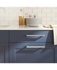 Poignées d'armoire 5 pcs argenté 192 mm acier inoxydable | Mobilier & Déco
