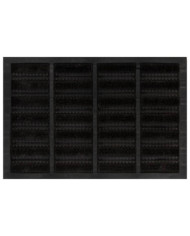 Paillasson rectangulaire 40x60 cm caoutchouc et fibre de coco | Mobilier & Déco