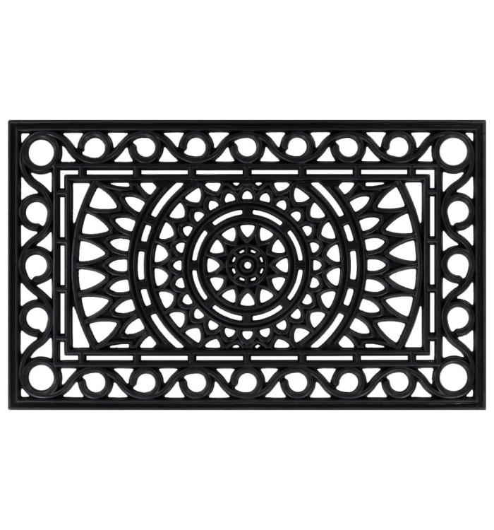 Paillasson rectangulaire 45x75 cm caoutchouc | Mobilier & Déco