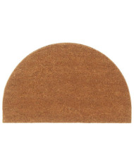 Tapis de porte naturel demi-rond 50x80cm fibre de coco touffeté | Mobilier & Déco