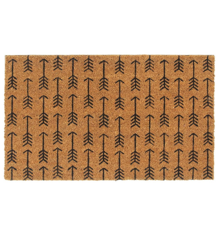 Tapis de porte naturel 45x75 cm fibre de coco touffeté | Mobilier & Déco