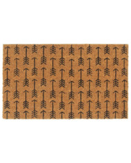 Tapis de porte naturel 45x75 cm fibre de coco touffeté | Mobilier & Déco