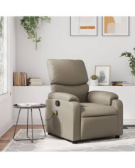 Fauteuil de massage inclinable Cappuccino Similicuir | Mobilier & Déco