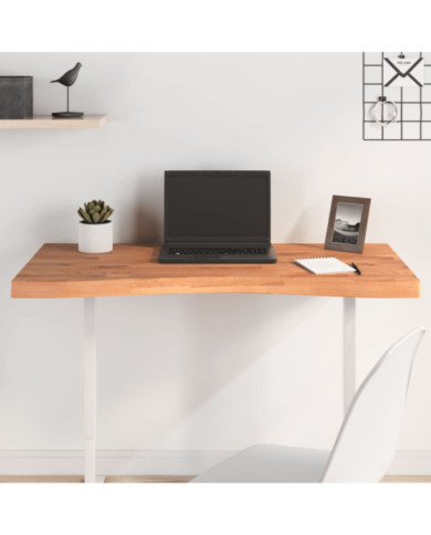 Dessus de bureau 100x(45-50)x4 cm bois massif de hêtre | Mobilier & Déco