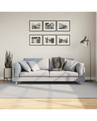 Tapis HUARTE à poils courts doux et lavable gris 160x230 cm | Mobilier & Déco