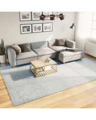 Tapis HUARTE à poils courts doux et lavable bleu 240x340 cm | Mobilier & Déco