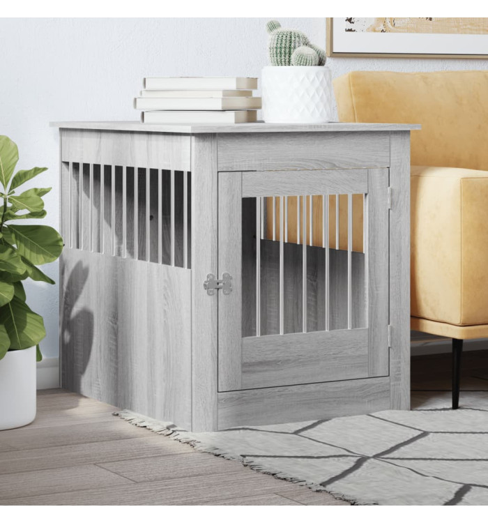 Meuble de cage pour chiens sonoma gris 64,5x80x71 cm | Mobilier & Déco