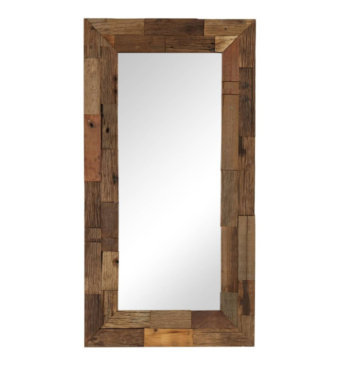 Miroir Bois de récupération massif 50 x 110 cm | Mobilier & Déco