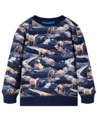 Sweatshirt pour enfants bleu marine 140 | Mobilier & Déco
