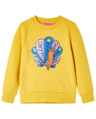 Sweatshirt pour enfants ocre foncé 128 | Mobilier & Déco