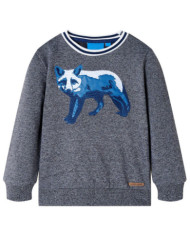 Sweatshirt pour enfants mélange bleu marine 92 | Mobilier & Déco