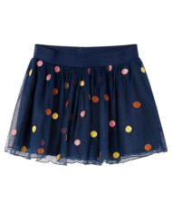 Jupe en tulle à pois pour enfants bleu marine 92 | Mobilier & Déco