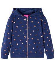 Sweatshirt à capuche pour enfants bleu marine 128 | Mobilier & Déco