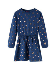 Robe pour enfants à manches longues bleu marine 140 | Mobilier & Déco