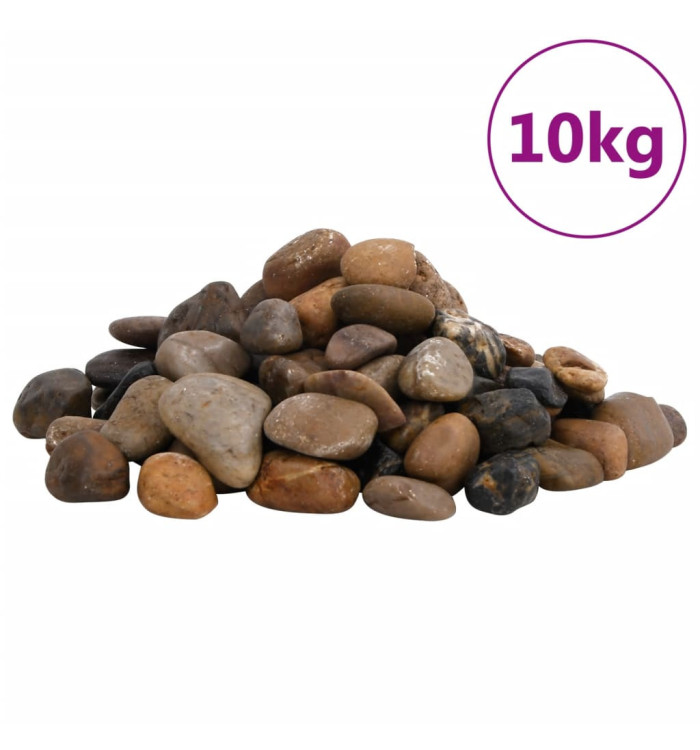 Galets polis 10 kg multicolores 2-5 cm | Mobilier & Déco