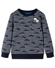 Sweatshirt pour enfants mélange bleu marine 128 | Mobilier & Déco