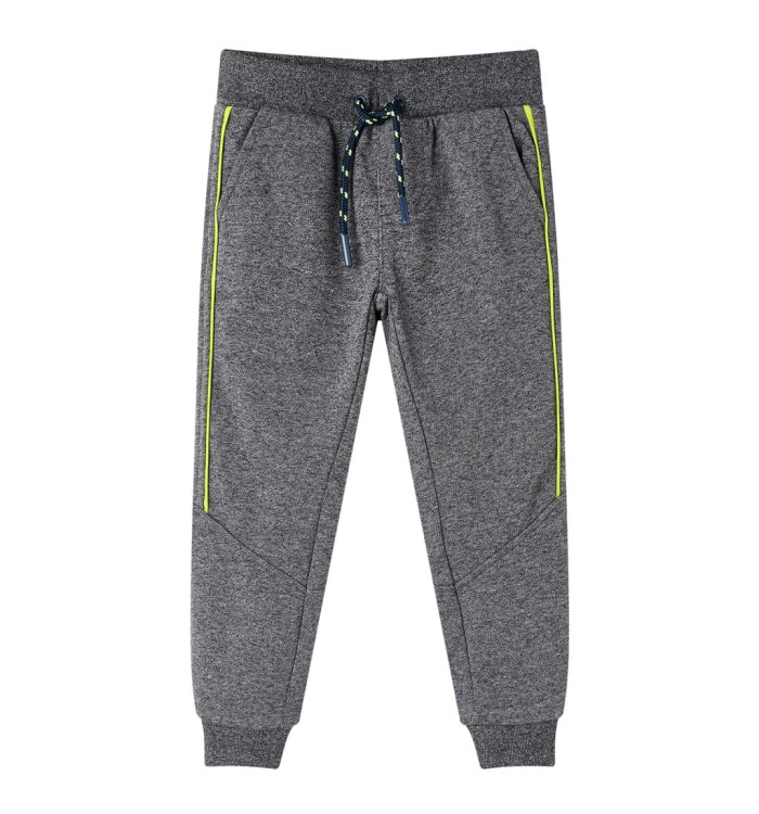 Pantalon de survêtement pour enfants gris mélangé 104 | Mobilier & Déco
