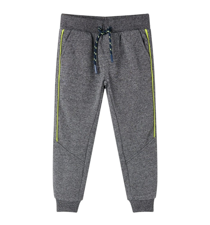 Pantalon de survêtement pour enfants gris mélangé 128 | Mobilier & Déco