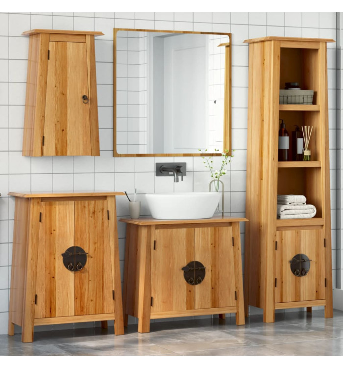 Ensemble de meubles de salle de bain 4 pcs bois de pin massif | Mobilier & Déco