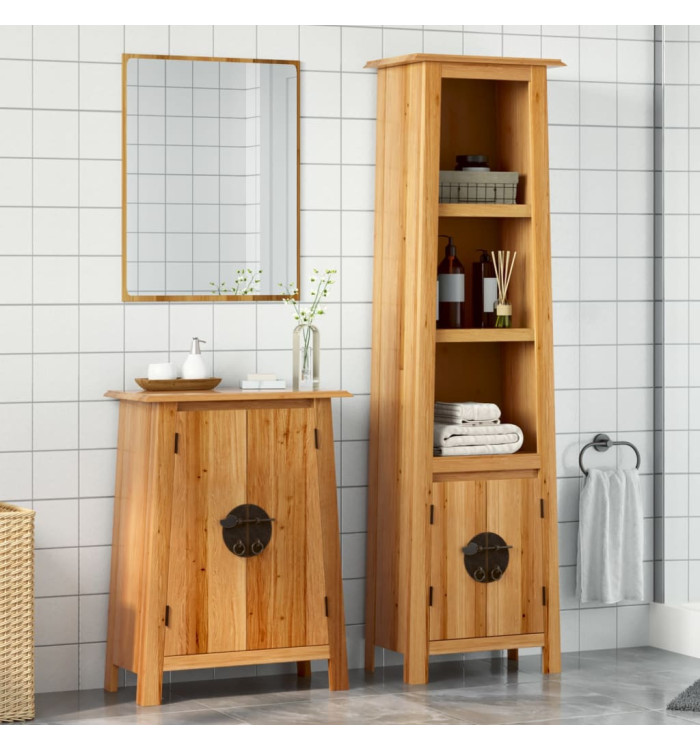 Ensemble de meubles de salle de bain 2 pcs bois de pin massif | Mobilier & Déco