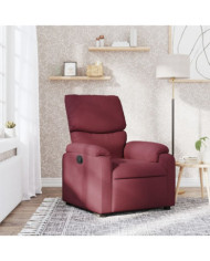 Fauteuil inclinable Rouge bordeaux Tissu | Mobilier & Déco