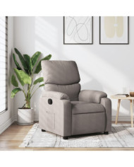 Fauteuil inclinable Taupe Tissu | Mobilier & Déco