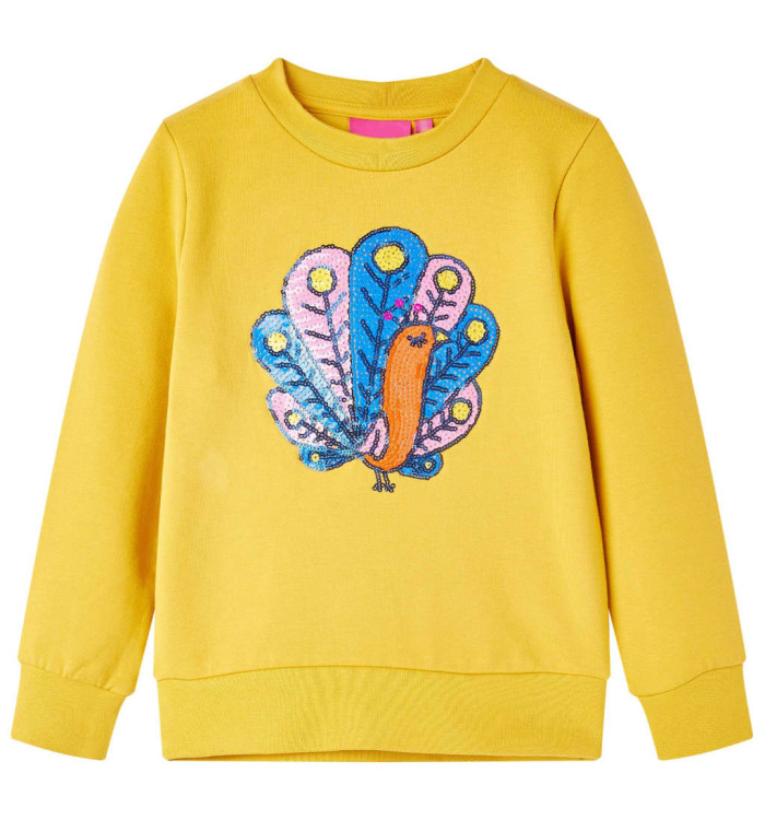 Sweatshirt pour enfants ocre foncé 104 | Mobilier & Déco