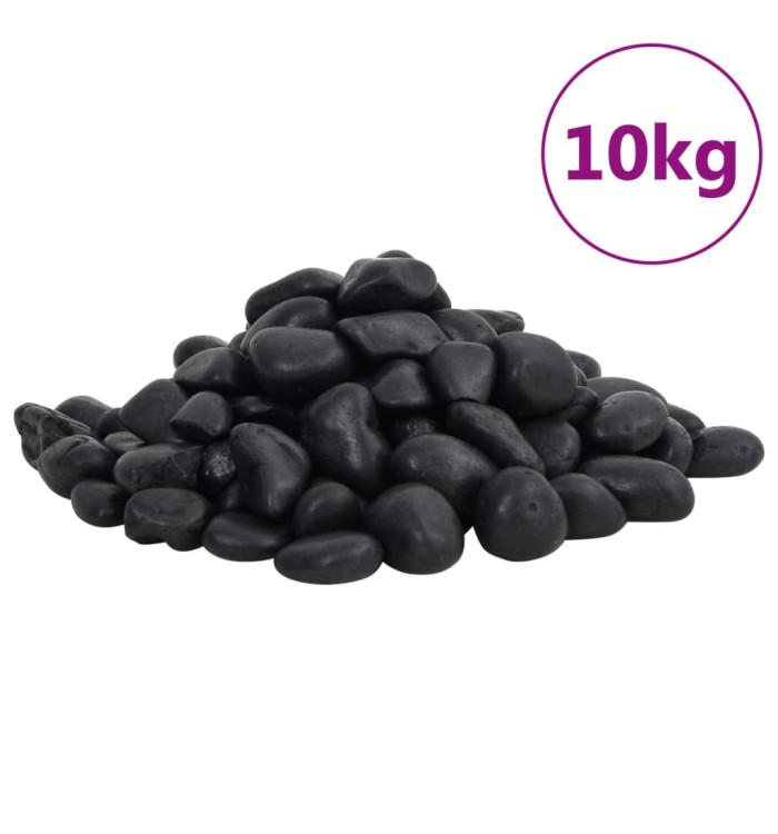 Galets polis 10 kg noir 2-5 cm | Mobilier & Déco