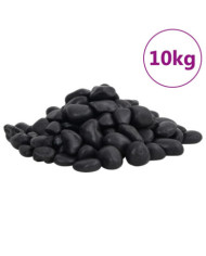 Galets polis 10 kg noir 2-5 cm | Mobilier & Déco