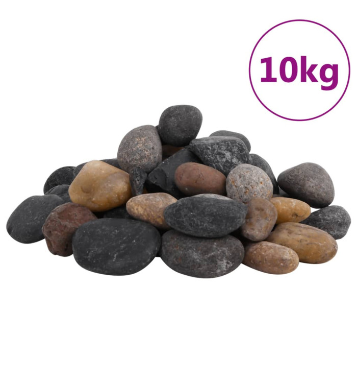 Galets polis 10 kg multicolores 5-8 cm | Mobilier & Déco