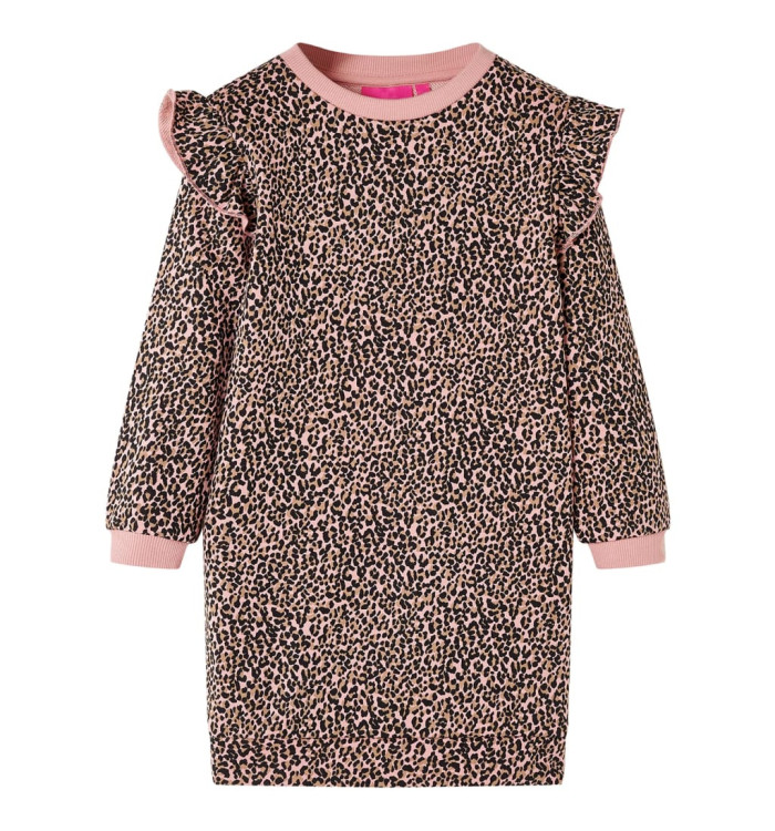 Robe sweatshirt pour enfants rose moyen 104 | Mobilier & Déco