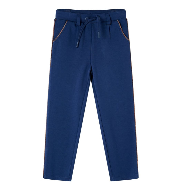 Pantalons pour enfants avec cordon de serrage bleu marine 92 | Mobilier & Déco
