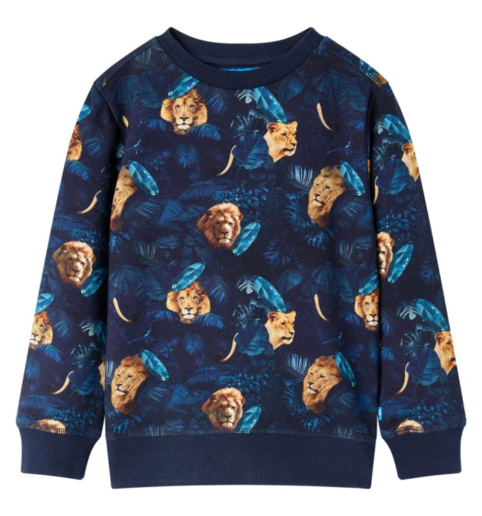 Sweatshirt pour enfants bleu marine 140 | Mobilier & Déco