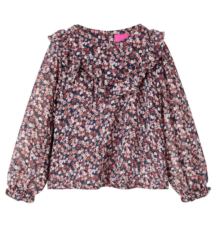 Chemise pour enfants à manches longues rose foncé 128 | Mobilier & Déco