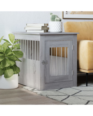 Meuble de cage pour chiens sonoma gris 55x75x65 cm | Mobilier & Déco