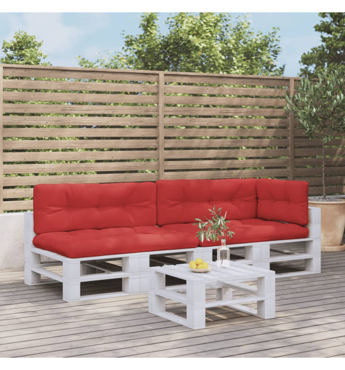 Coussins de palette lot de 5 rouge tissu | Mobilier & Déco