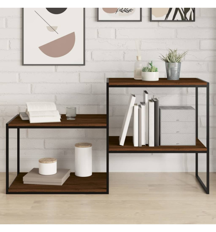 Étagères murales 4 pcs chêne marron 60x50x1,5cm bois ingénierie | Mobilier & Déco