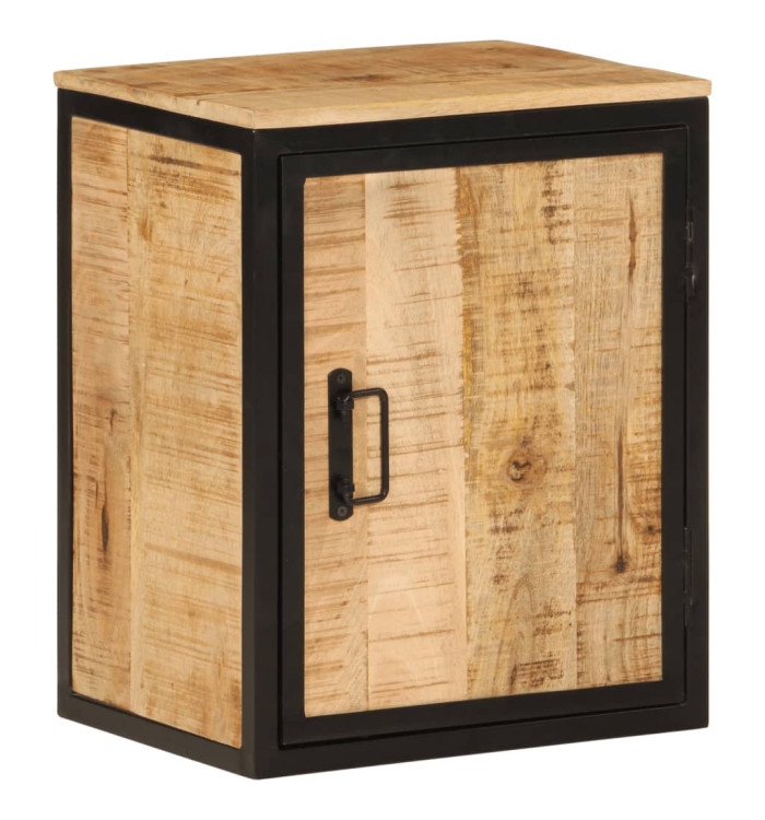 Armoire de salle de bain 40x30x50cm bois massif manguier et fer | Mobilier & Déco