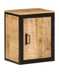 Armoire de salle de bain 40x30x50cm bois massif manguier et fer | Mobilier & Déco