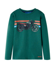 T-shirt enfants à manches longues vert 92 | Mobilier & Déco