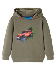 Sweatshirt à capuche pour enfants kaki 104 | Mobilier & Déco