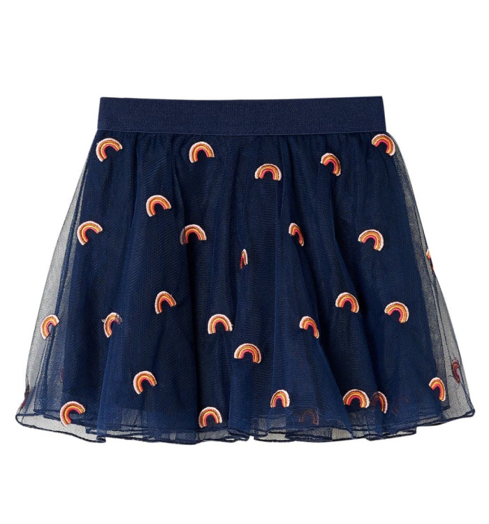 Jupe avec tulle pour enfants bleu marine 116 | Mobilier & Déco