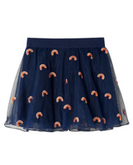 Jupe avec tulle pour enfants bleu marine 116 | Mobilier & Déco