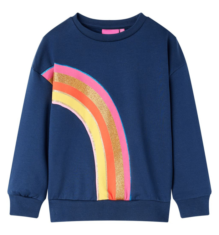 Sweatshirt pour enfants bleu marine 140 | Mobilier & Déco