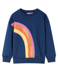 Sweatshirt pour enfants bleu marine 140 | Mobilier & Déco