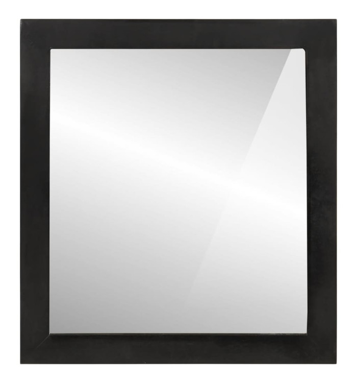 Miroir de salle de bain 55x1x60cm verre et bois massif manguier | Mobilier & Déco