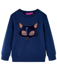 Sweatshirt pour enfants bleu marine 104 | Mobilier & Déco